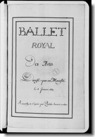 partition manuscrite ballet des arts lully