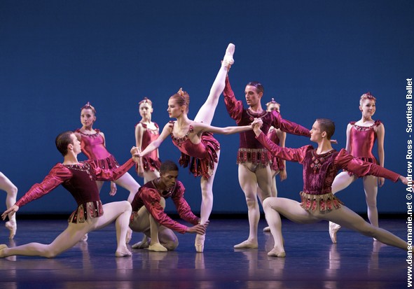 rubies de balanchine par le scottish ballet