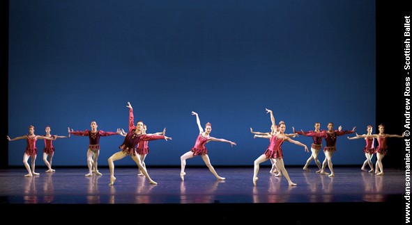 rubies de balanchine par le scottish ballet