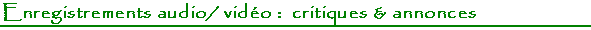 critiques audio video