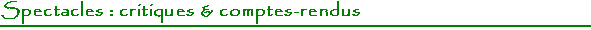 critiques et comptes rendus